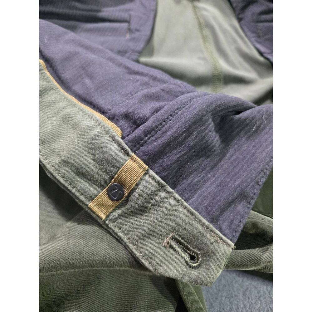 Lululemon ABC Slim Fit Ripstop Pants Mens Olive Green Army Trousers 32 A008934 - Picture 11 of 16